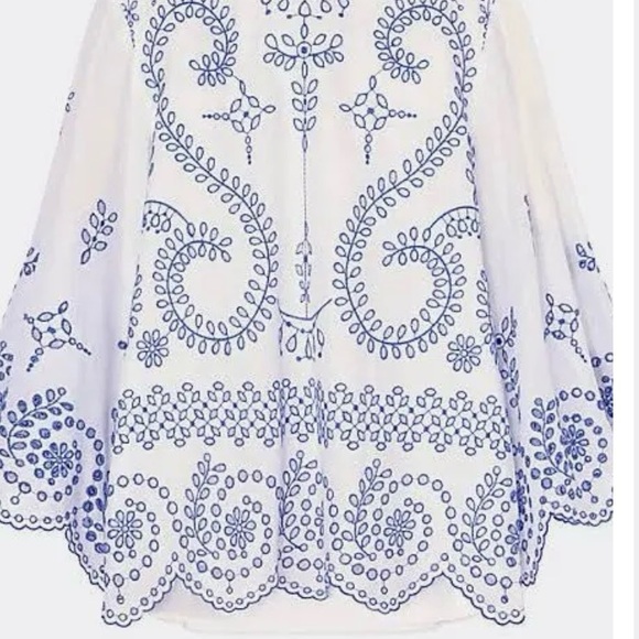 Tory Burch Mariana Top in White Size XL - Picture 5 of 16